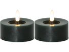 LED Teelicht 2 Pack Flamme Flow - Indoor, Grün, 5.5cm  Höhe, Timerfunktion