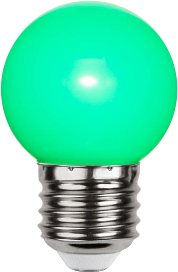 LED Leuchtmittel E27 G45 Outdoor Lighting - E27, Grün, 1W, 220-240VAC