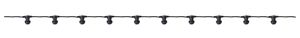 LED Party-Deco Illuminationskette Solo - 10xE27, IP44. IP55 Stecker, L=10m