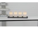 LED Pillar Kerze 4er Pack May - Indoor, Weiss, 12.5cm Höhe, Timerfunktion