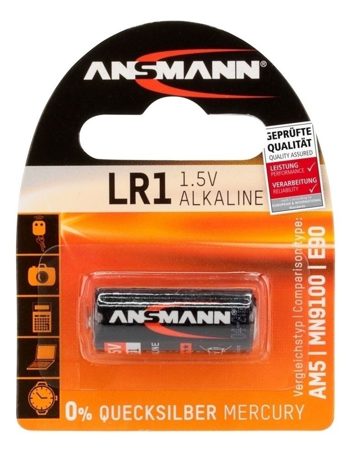 Alkaline Knopfzelle LR1 - 1er Blister