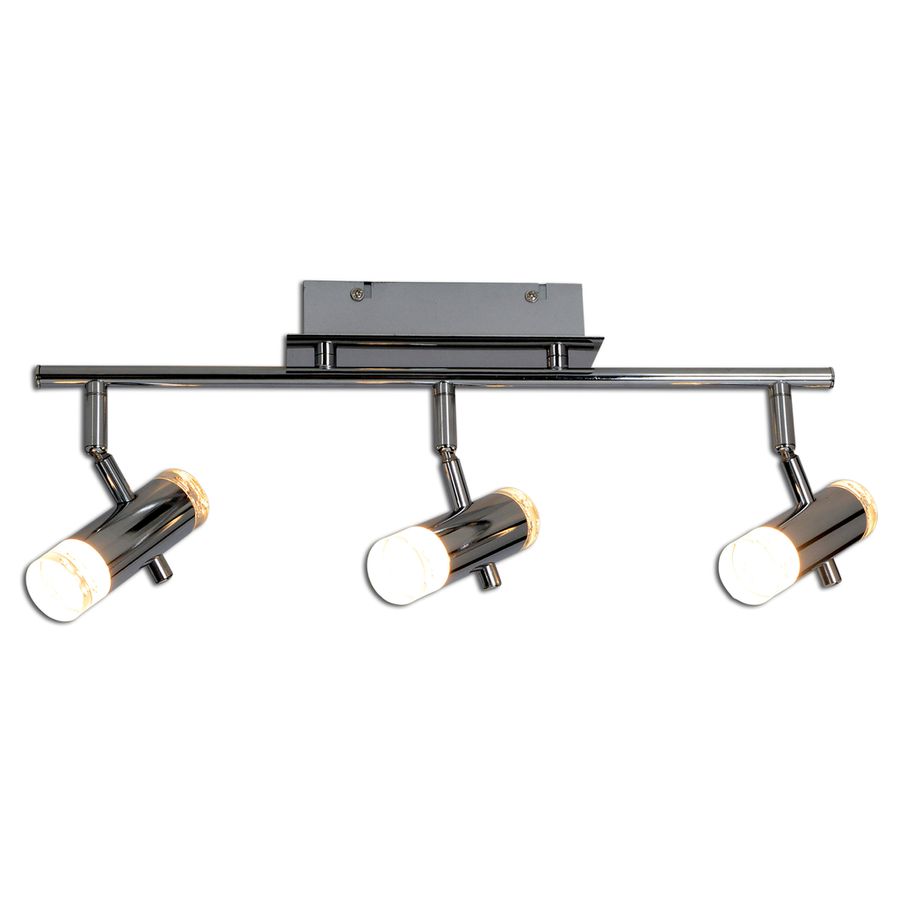 LED Deckenleuchte Garda (3er Spot) - 13,5W, 975lm, 3000K, IP20, chrom, nicht dimmbar, L=460mm, B=85mm, H=170mm