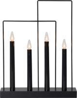 Kerzenständer Glossy Frame - IP20, Neutralweiss, 4 LED's