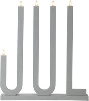 Kerzenständer JUL - IP20, Neutralweiss, 5 LED's