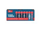 Alkaline Batterien 100er Vorteilspack 10x10 AA, POS-Lösung - LR6/AA Batterien 100er Box Retailverpackung