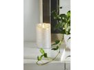 LED Pillar Kerze Flamme Rustic - Indoor, Silber, 12.50 cm Höhe,  Timerfunktion