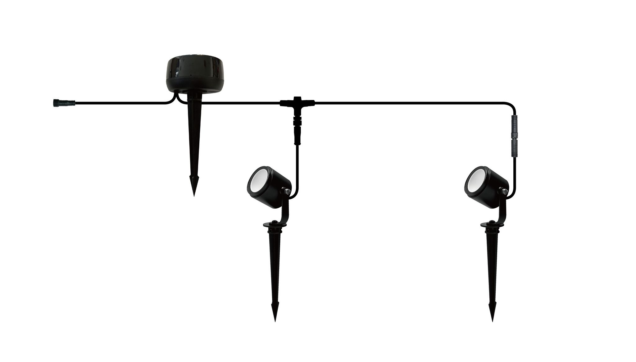 24V RGBW Smart Spot Duopack RGBW - 24V DC, 5W, 450lm, 3000K, IP65, 36°, anthrazit, inkl. Spike