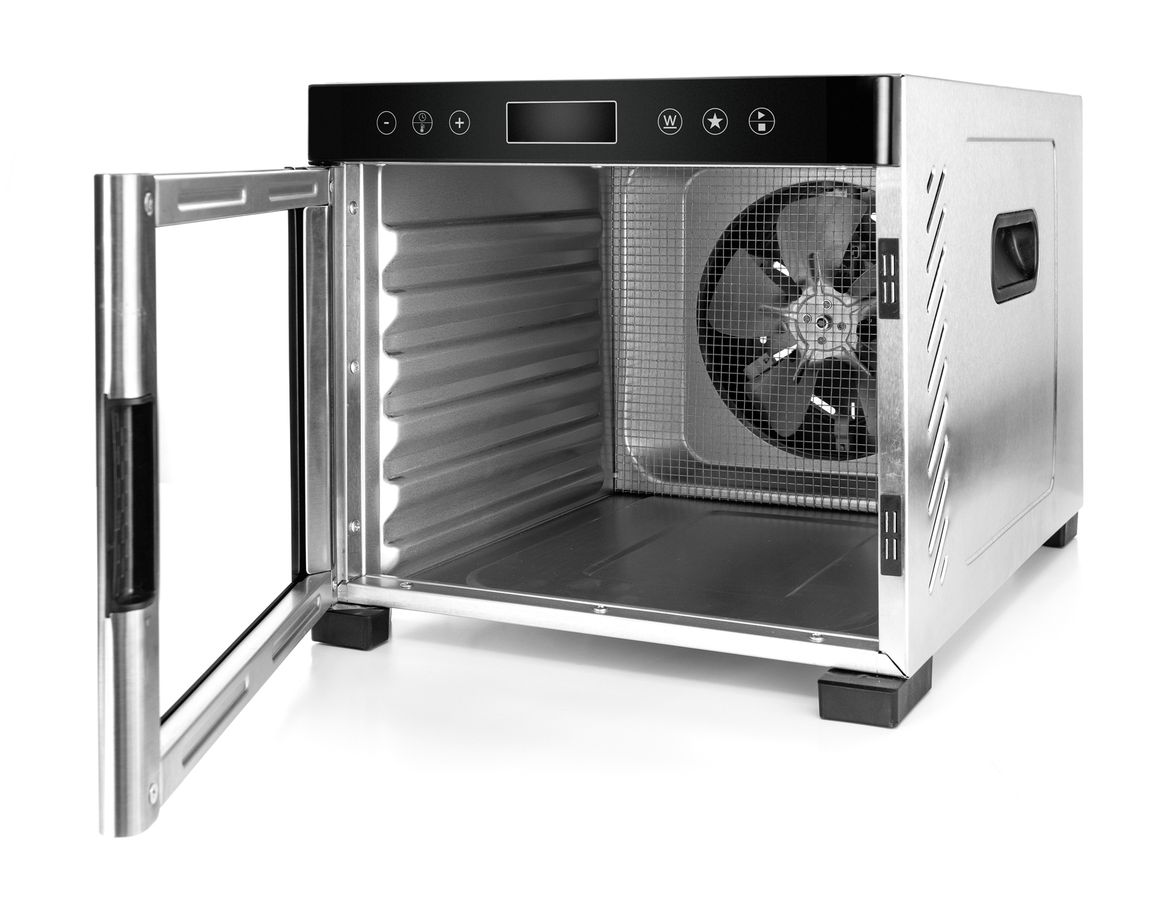 Dörrautomat DA 950 - Dörrautomat, Edelstahl/schwarz, 600W, LCD-Display