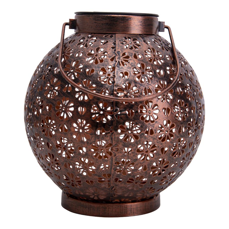 2er-Set LED Deko-Solarleuchte lb: 18cm bronze - 2er-Set LED Deko-Solarleuchte lb: 18cm bronze