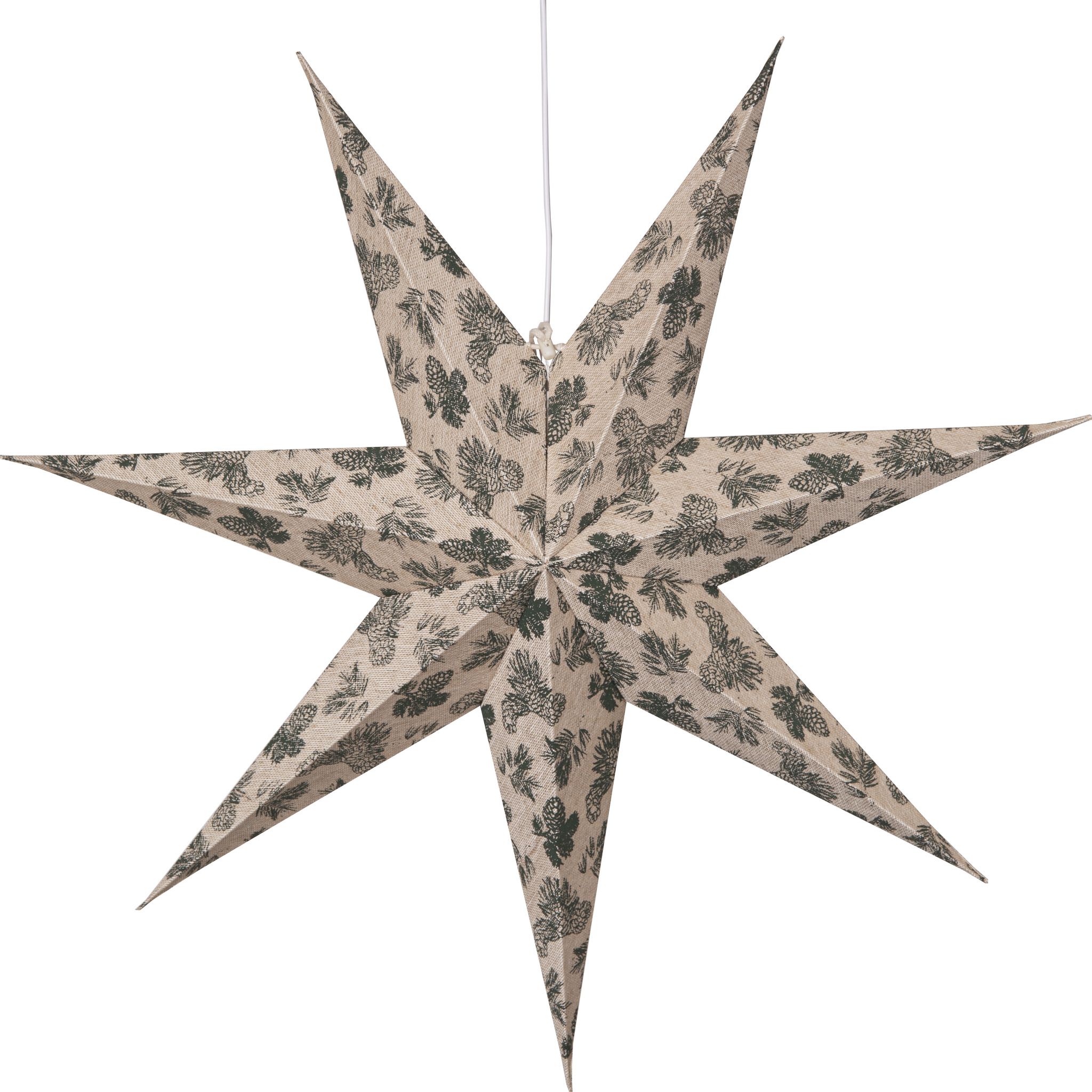Papierstern Cotton - IP20, Beige