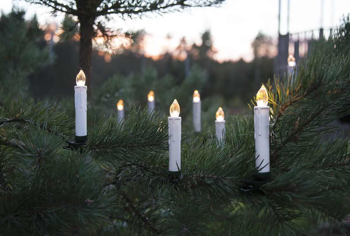Weihnachtsbaumkerzen - IP44, Warmweiss ,10 LED's
