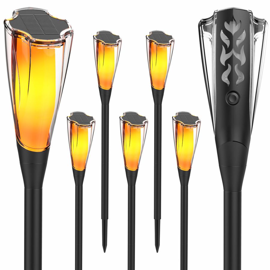 Duopack Solar-Stick Flamme hoch - Warmweiss, IP44