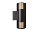 Wandleuchte Aludra Double - 2X15W, E27, IP54, schwarz