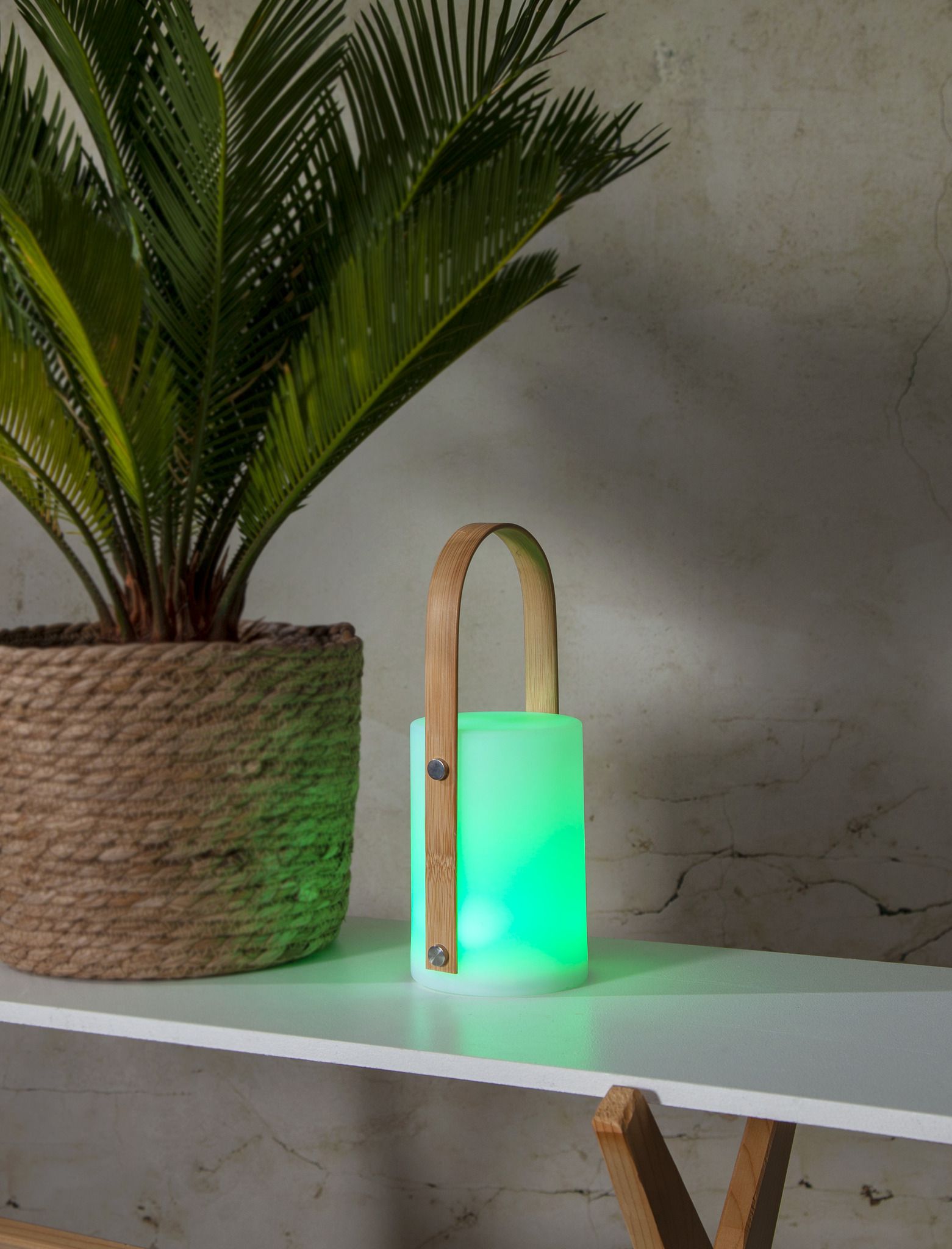 Laterne Lisa - RGBW, IP44, Weiss