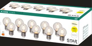 LED Leuchtmittel E27 G45 Outdoor Lighting - E27 10er Set warmweiss 120Lm