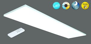 LED Panel-Deckenleuchte Carente l: 119,5cm - rahmenlos - LED fest verbaut, 2700-6500K, warm-kaltweiss