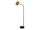 Stehleuchte  METAVION  H: 140cm schwarz/gold - IP20, E27, Schwarz-Gold