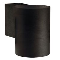 Wandleuchte Tin Maxi - 1xGU10 (exklusiv), max.35W, IP54, schwarz, dimmbar (optional Leuchtmittel), D=76mm, H=105mm