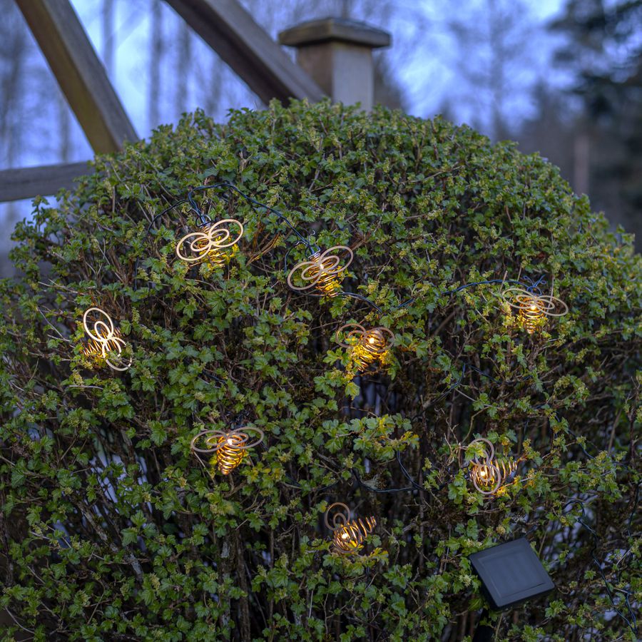 Solar Lichterkette Wings - IP44, Warmweiss, 8 LED
