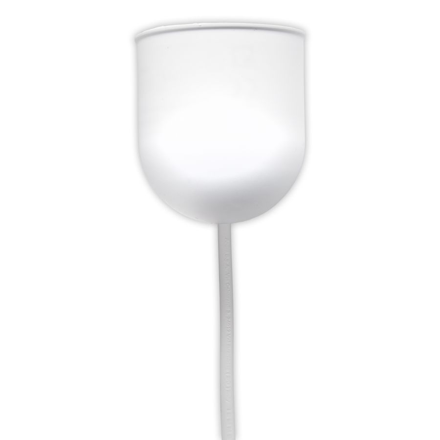 Schraubmantelpendel 80cm in weiss - IP20, E27, weiss