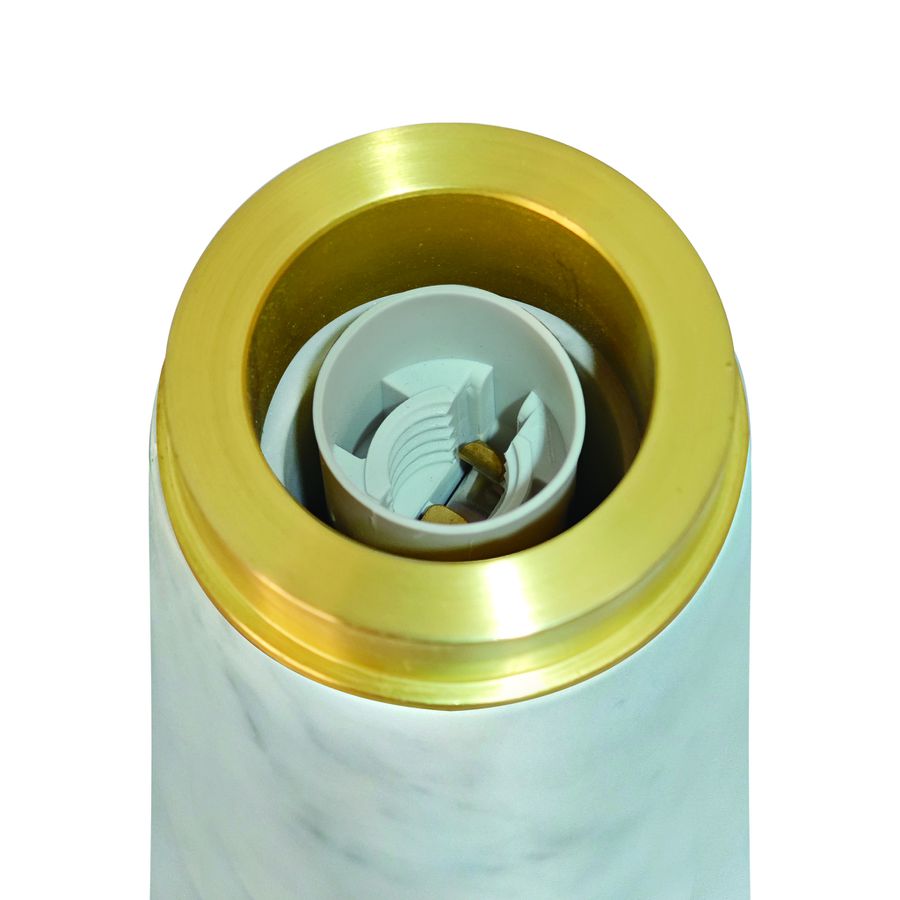 Tischleuchte Glossy Mini  Weiss - 15W, E14, IP20