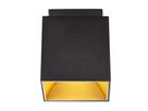 Anbauspot ETHAN - GU10 (exkl.), max. 1x10W (LED), IP20, schwarz-matt, dim. optional, L=105mm, B=105mm, H=120mm