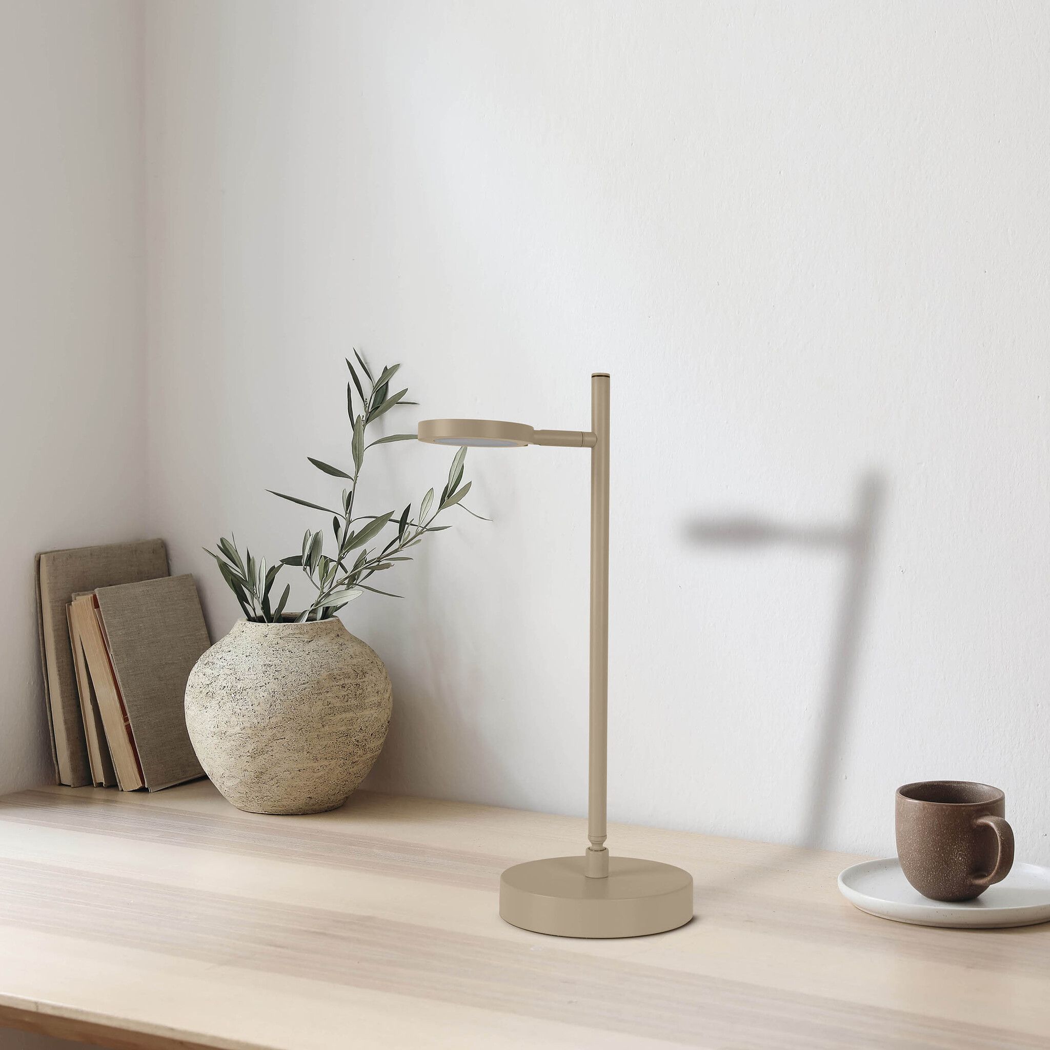 LED Akku- Tischleuchte LUPA H:45cm almond - 3000K, 216lm, 3W, IP20
