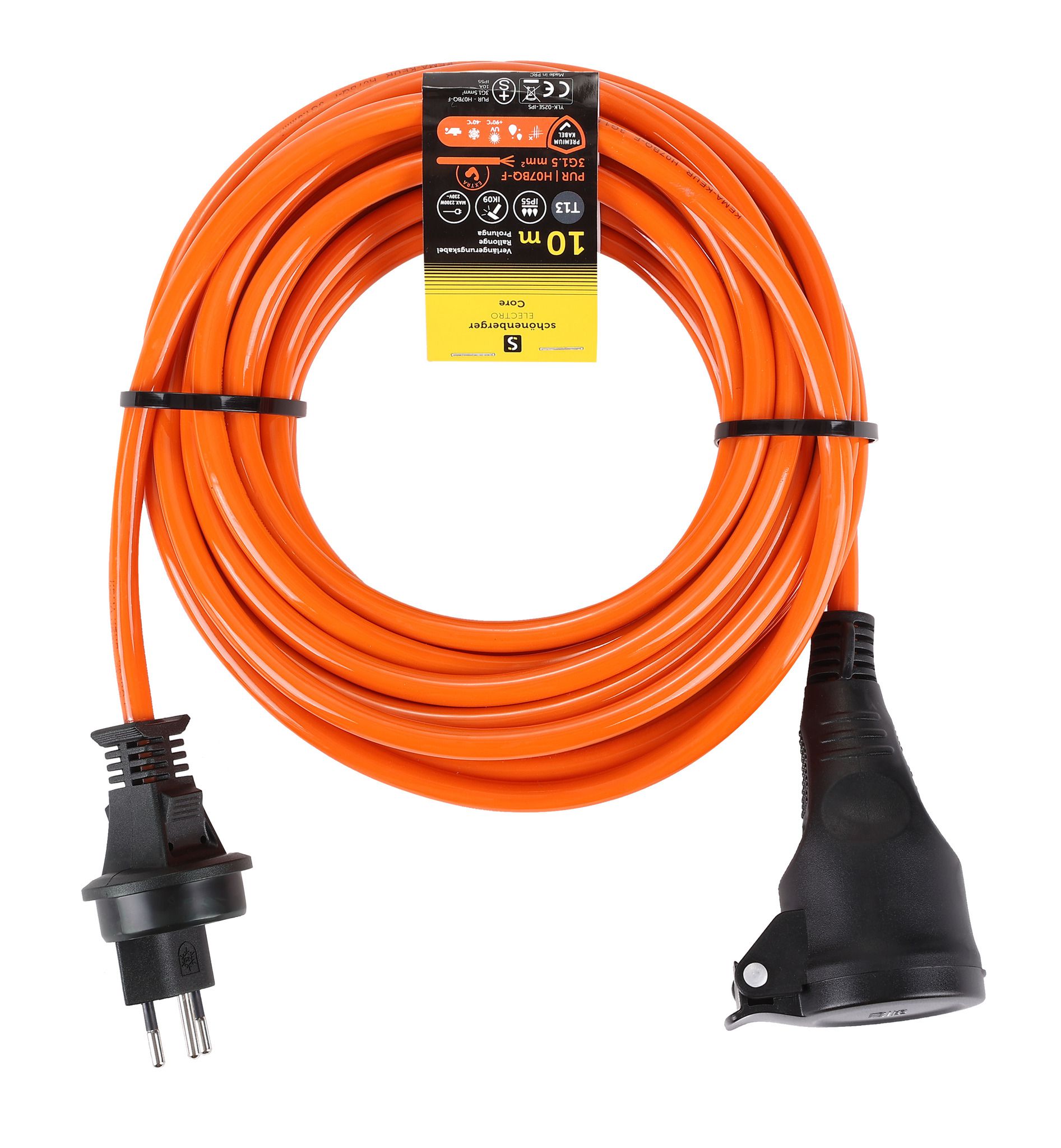 Verlängerungskabel T13 IP55 10m - EPR-PUR H07BQ-F 3G1.5mm2