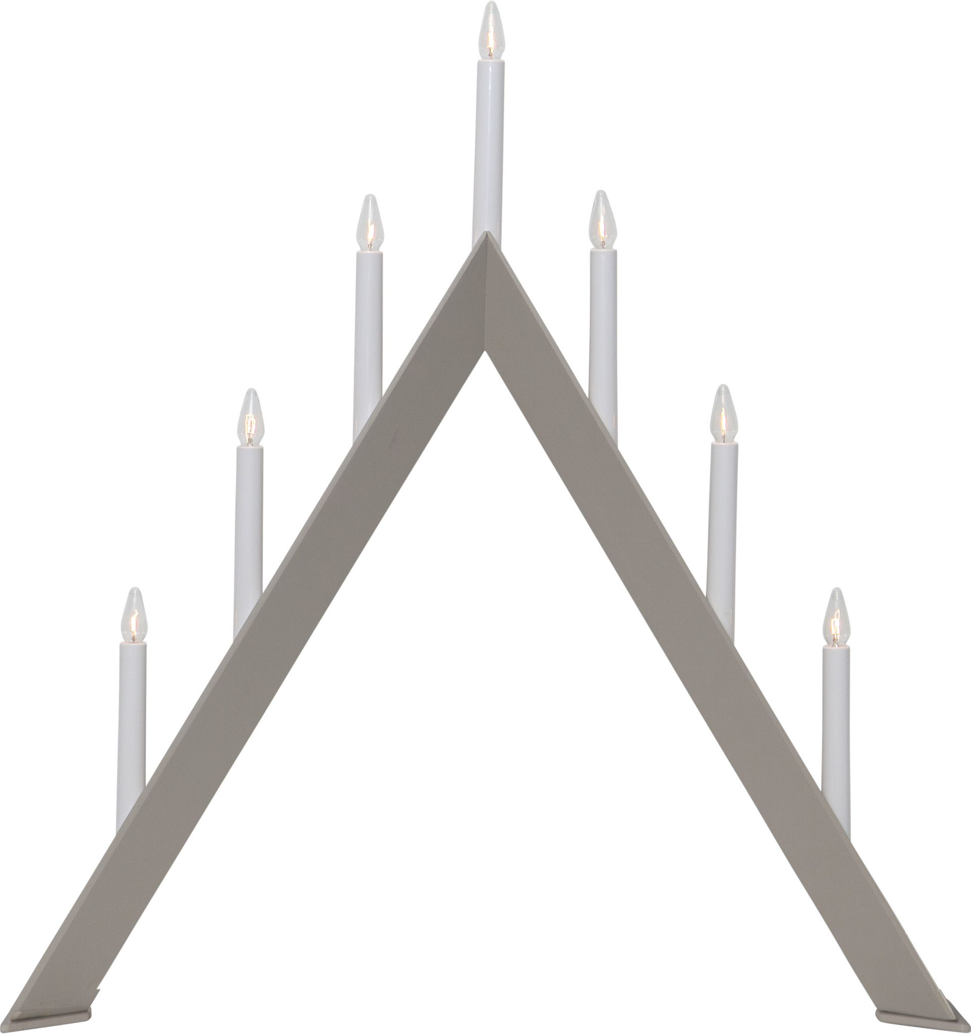 Kerzenleuchter Arrow - IP20, Beige, Warmweiss