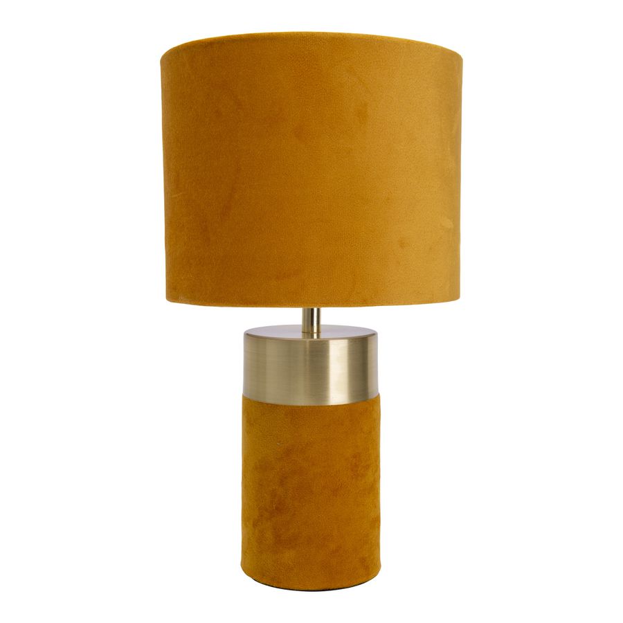 Tischleuchte BORDO h: 32cm braun gold - E14, IP20