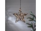 Outdoor Decoration Vicke Star 40cm - Indoor, Outdoor, Warmweiss, Braun