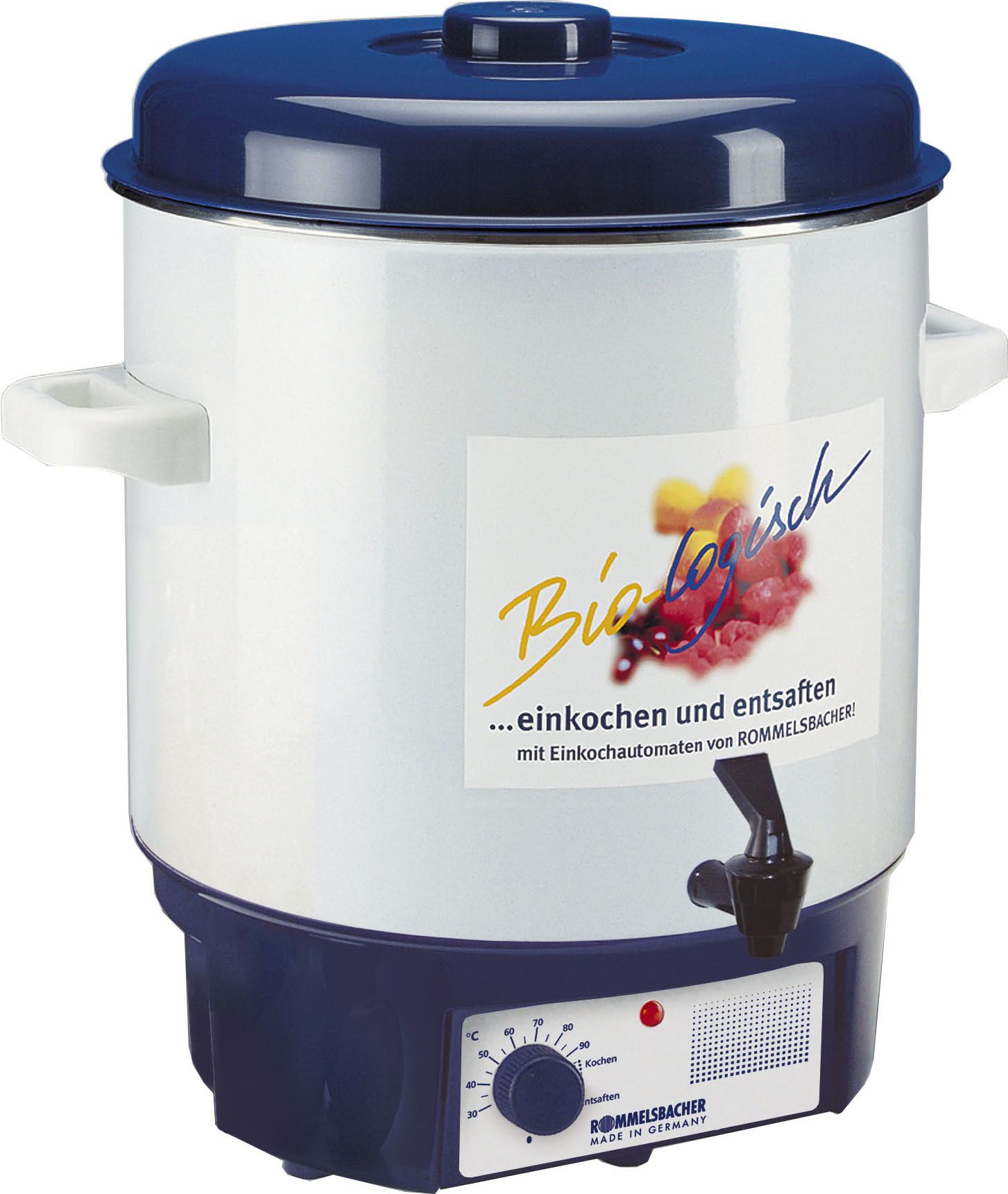 Macchina bollitrice automatica per vin brulè e conservanti KA 1801 - Einkochautomat , Weiss/blau, 1800W
