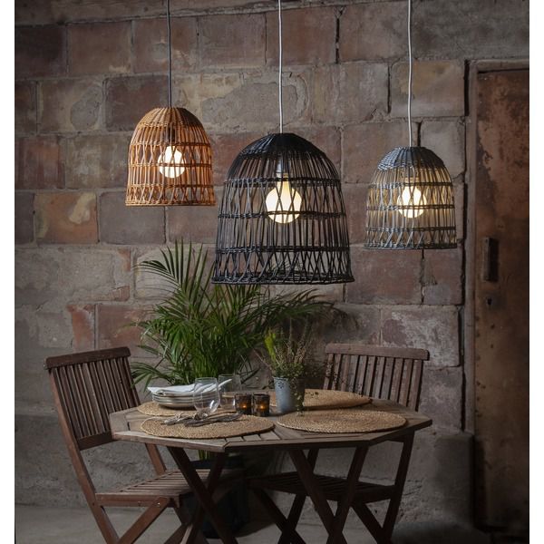 Paralume Knute - Schwarz, 50 x 48 cm, exkl. Zuleitungskabel