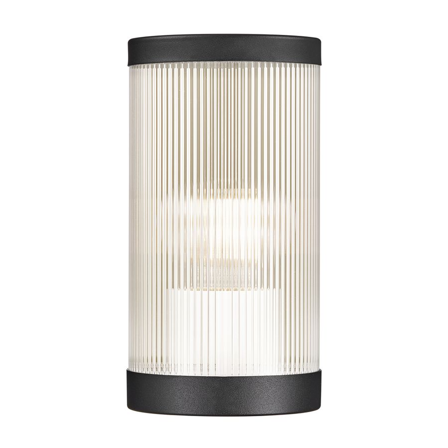 Wandleuchte COUPAR - 1xE27 (exklusiv), max.25W, IP54, schwarz, dimmbar (optional Leuchtmittel), D=130mm, H=250mm