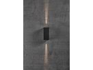 Asbol Kubi, Wandleuchte, Schwarz - LED Modul, 2X5W LED, IP44