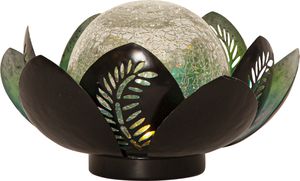 Solar Decoration Lilly - Warmweiss, IP44, Silber