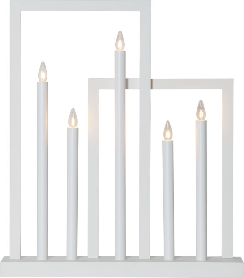 Kerzenständer Frame - IP20, Neutralweiss, 5 LED's