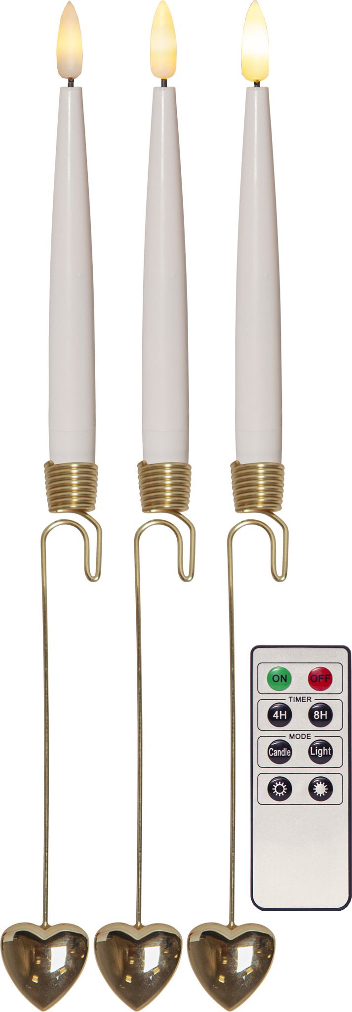 Baumkerzen Flamme - IP20, Warmweiss, Weiss