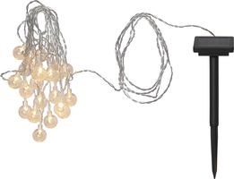 Solar Lichterkette Globini - IP44, Warmweiss, Dämmerungssensor, 475cm