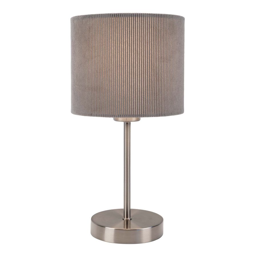 Tischleuchte  ARDITA  H: 36cm grau - IP20, E27, Grau