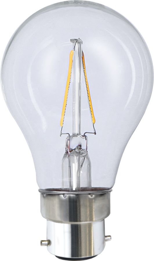 LED Leuchtmittel B22 A60 Clear - B22, 220Lm, 2700K, 2W, 230V