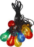 Lichterkette Circus Filament - IP44, Multi, 10 LED's, 405cm