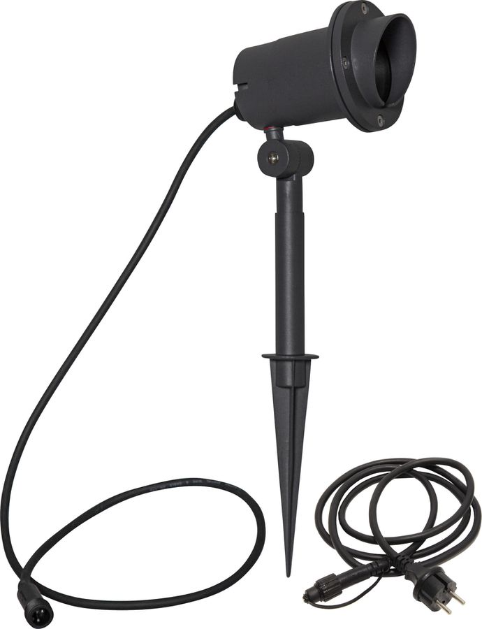 Outdoor Decoration Spotlight Focus - IP44, GU10, Schwarz