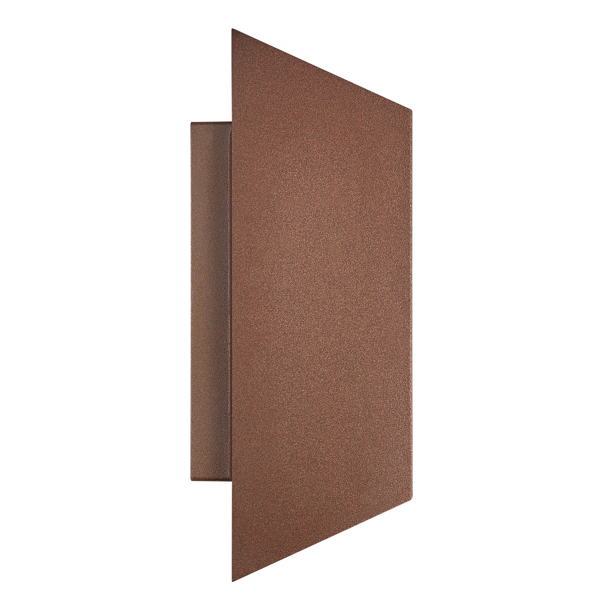 Nico Square 22, Wandleuchte, Rost - GU10, IP54, max.35W