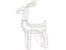 Silhouette Tuby Deer - IP44, Warmweiss, 160 LED