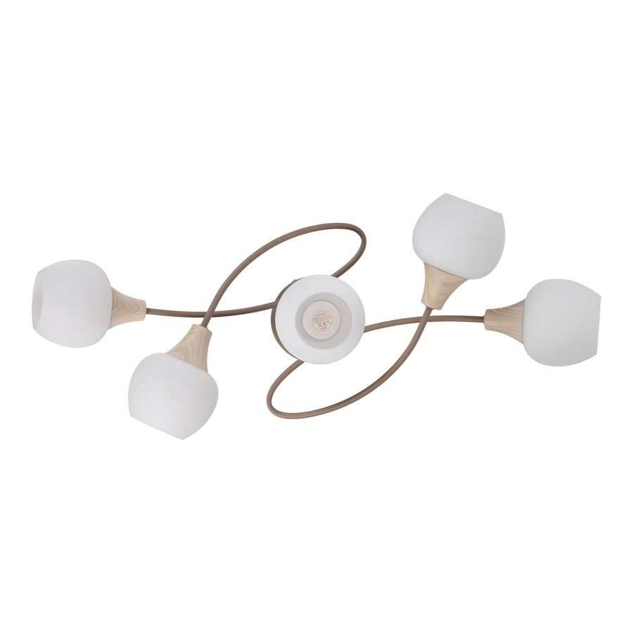 5er Deckenleuchte  MONACO  L: 62,5cm beige - IP20, E14, Beige