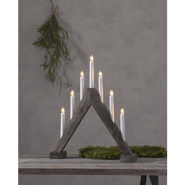 Kerzenleuchter Trill - IP20, Eiche, Warmweiss