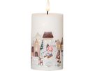 LED Pillar Kerze Flamme Winterland - Indoor, 15 cm Höhe,Timerfunktion
