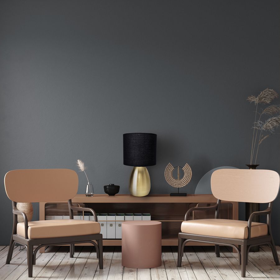 Tischleuchte Aurum H: 33 cm gold schwarz - E14, 40W, IP20
