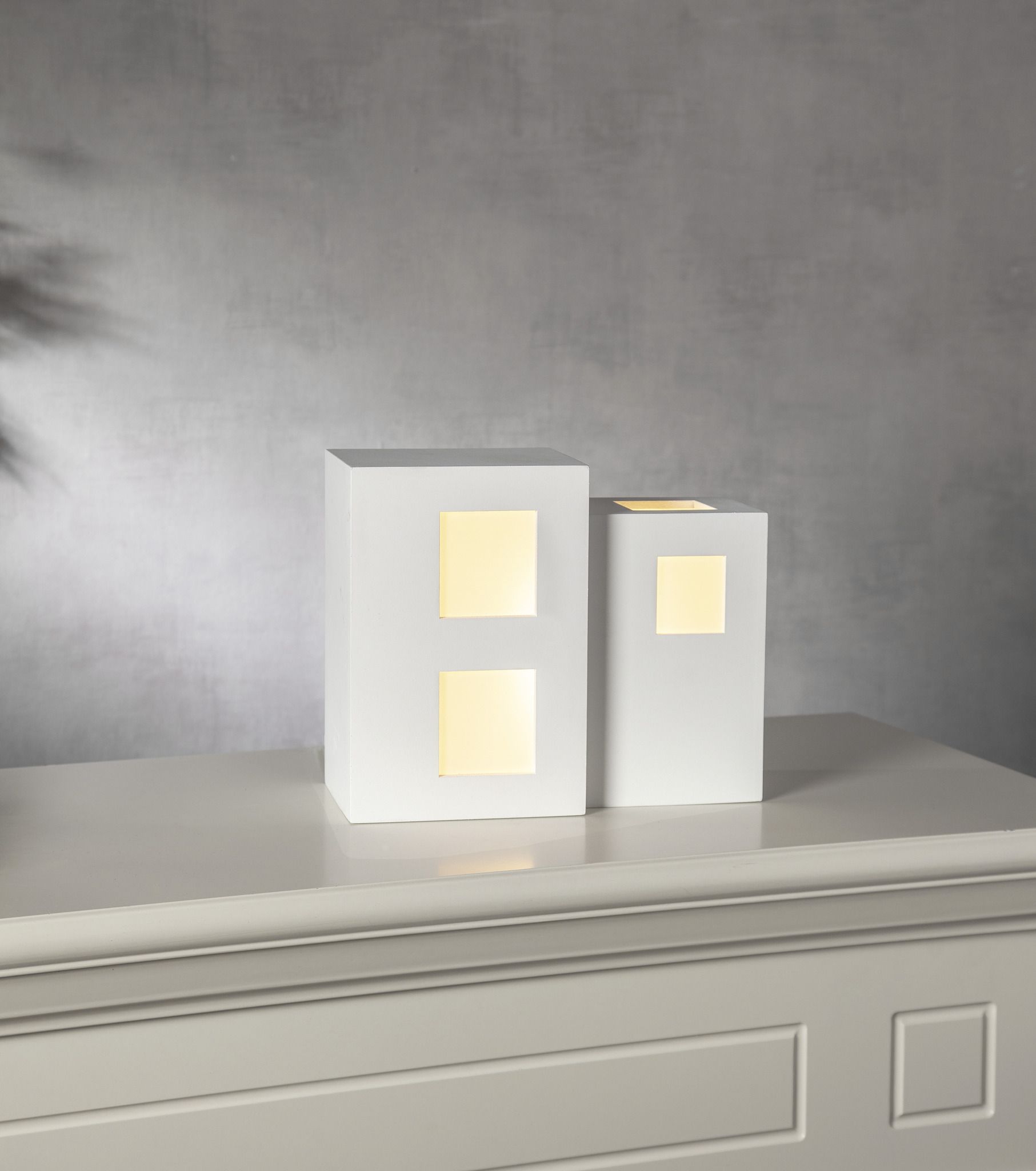 Tisch Dekoration E14 CUBE - Indoor, Weiss, 1 LED